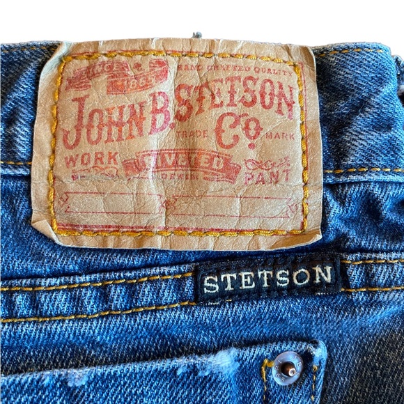 John B Stetson Classic Bootcut No. 816 Blue Jeans - Picture 9 of 12